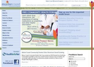 Downeast Health's Ellsworth office is the main office housing the administrative offices, Family Planning, WIC, Maine Coast Community Dental Clinic, 