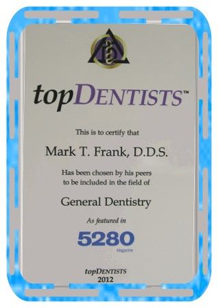 Dr. Hagen has been honored to have been named one of Denver's top dentists   by 5280 Magazine, for 2004, 2008, 2009 in the General Dentistry category.