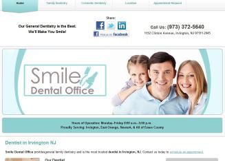Smile Dental Office Inc is a dentist at 1152 Clinton Avenue, Irvington, NJ 07111.   Wellness.com provides reviews, contact information, driving directions and the 