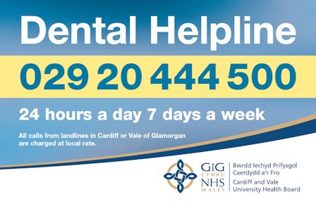 The 24 hour telephone advice service run by NHS Wales.  provides contact   details for dental services and helplines, including emergency out of hours   contacts,  Covers Blaenau Gwent, Caerphilly, Monmouthshire, Newport and   Torfaen 