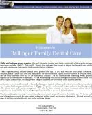 Ballinger Family Dental in Winston Salem, NC -- Map, Phone Number, Reviews,   Photos and Video Profile for Winston Salem Ballinger Family Dental. Ballinger 