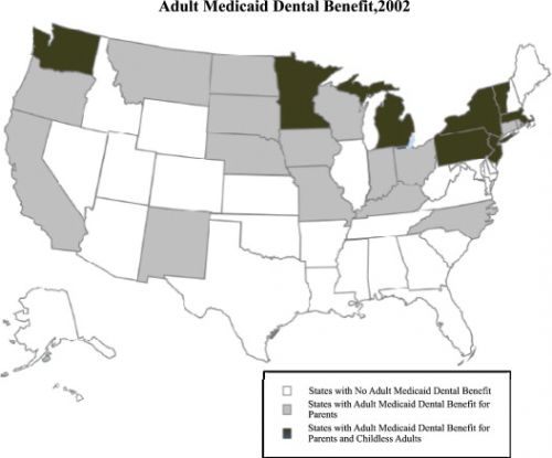 28 Aug 2012  Republican- and Democratic-controlled states alike have reduced or largely   eliminated dental coverage for adults on Medicaid, the shared 