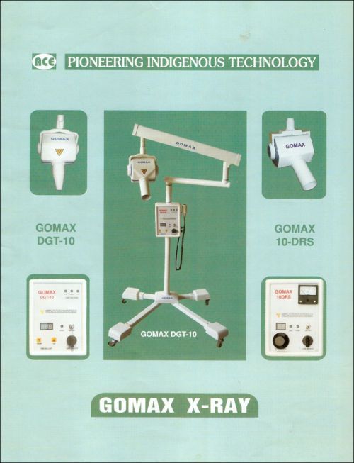 Resultantly, we are supplying considerably cost effective X Ray machine which in   any case will not  Gomax DGT-10 Dental X Ray Machine (RVG Compatible) 
